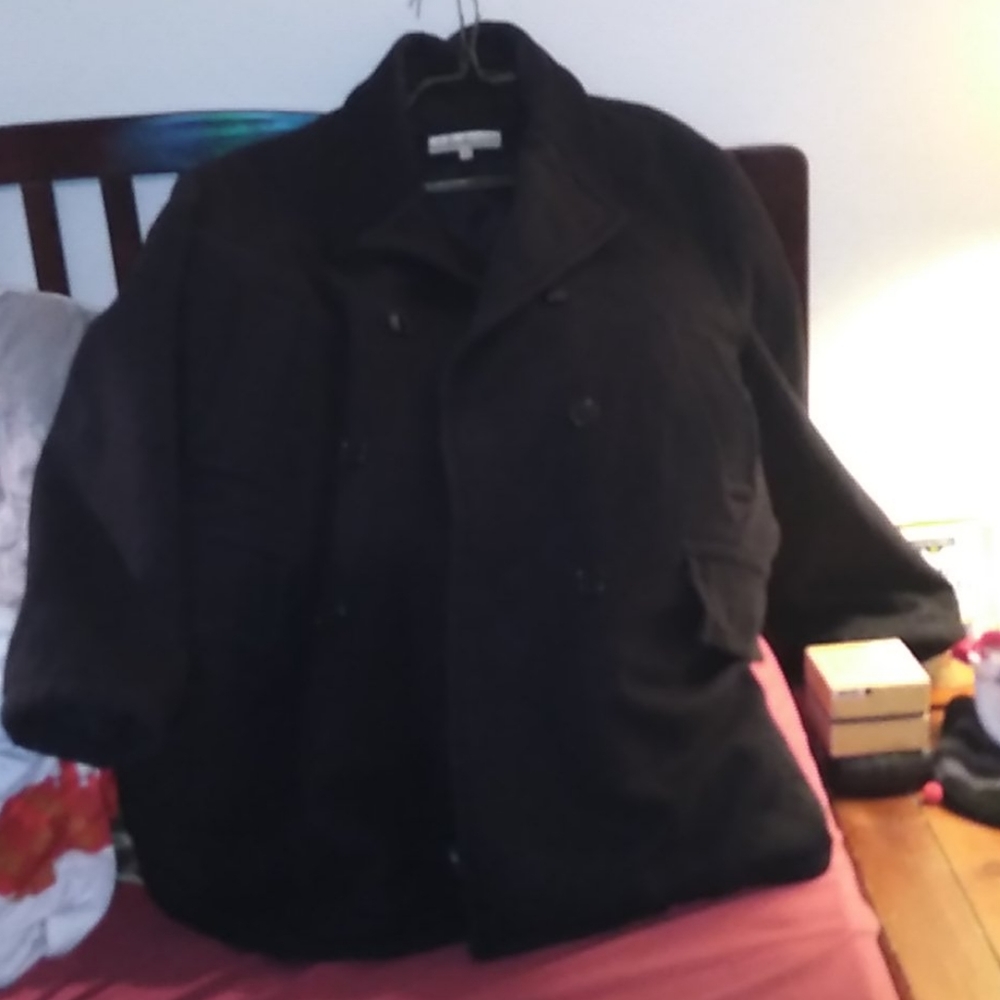 Navy peacoat